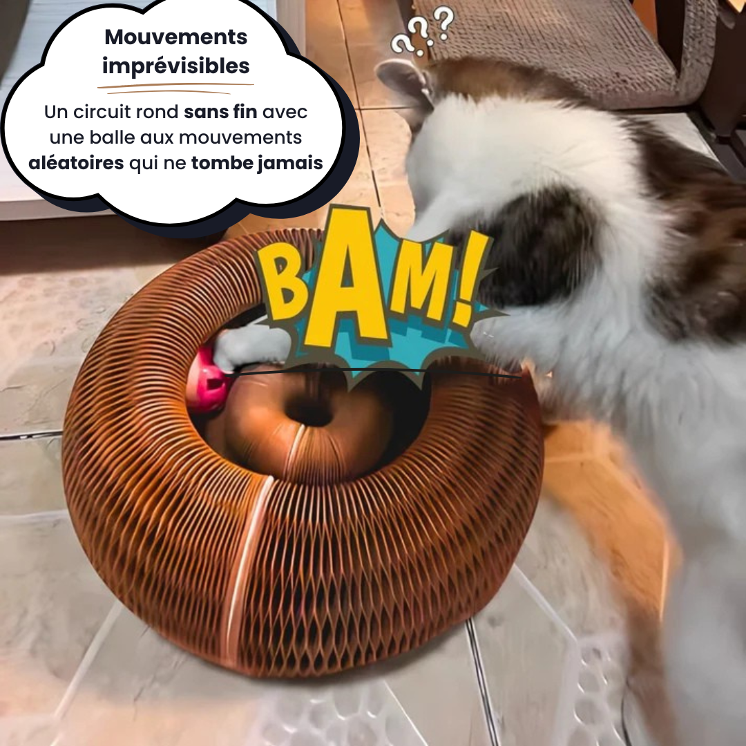 Tourbillon Félin™ | Griffoir interactif pour chats