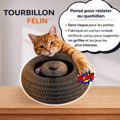 Tourbillon Félin™ | Griffoir interactif pour chats