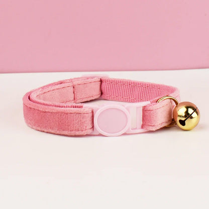 Collier Chat en Velours avec Clochette