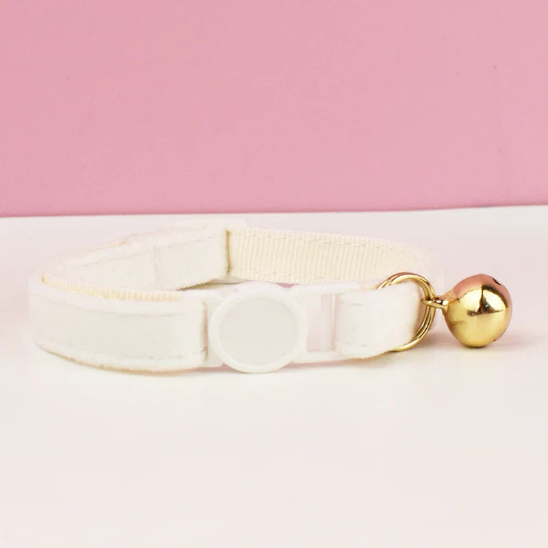 Collier Chat en Velours avec Clochette